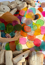 25 pack Rainbow Beachy Beads