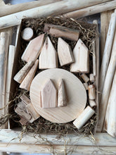 Paint it Yourself Wooden Winter Village