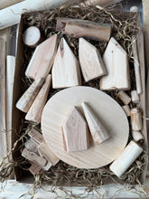 Paint it Yourself Wooden Winter Village