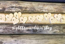 Wooden Heart Number/Dot Match