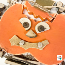 Big Pumpkin with 40 natural loose parts