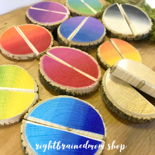 Hand painted matching discs